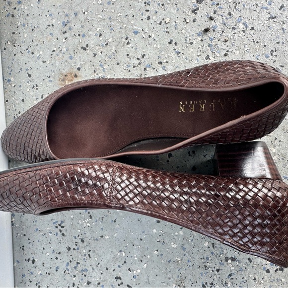 Ralph Lauren Dark Brown Woven Flats - Picture 3 of 5